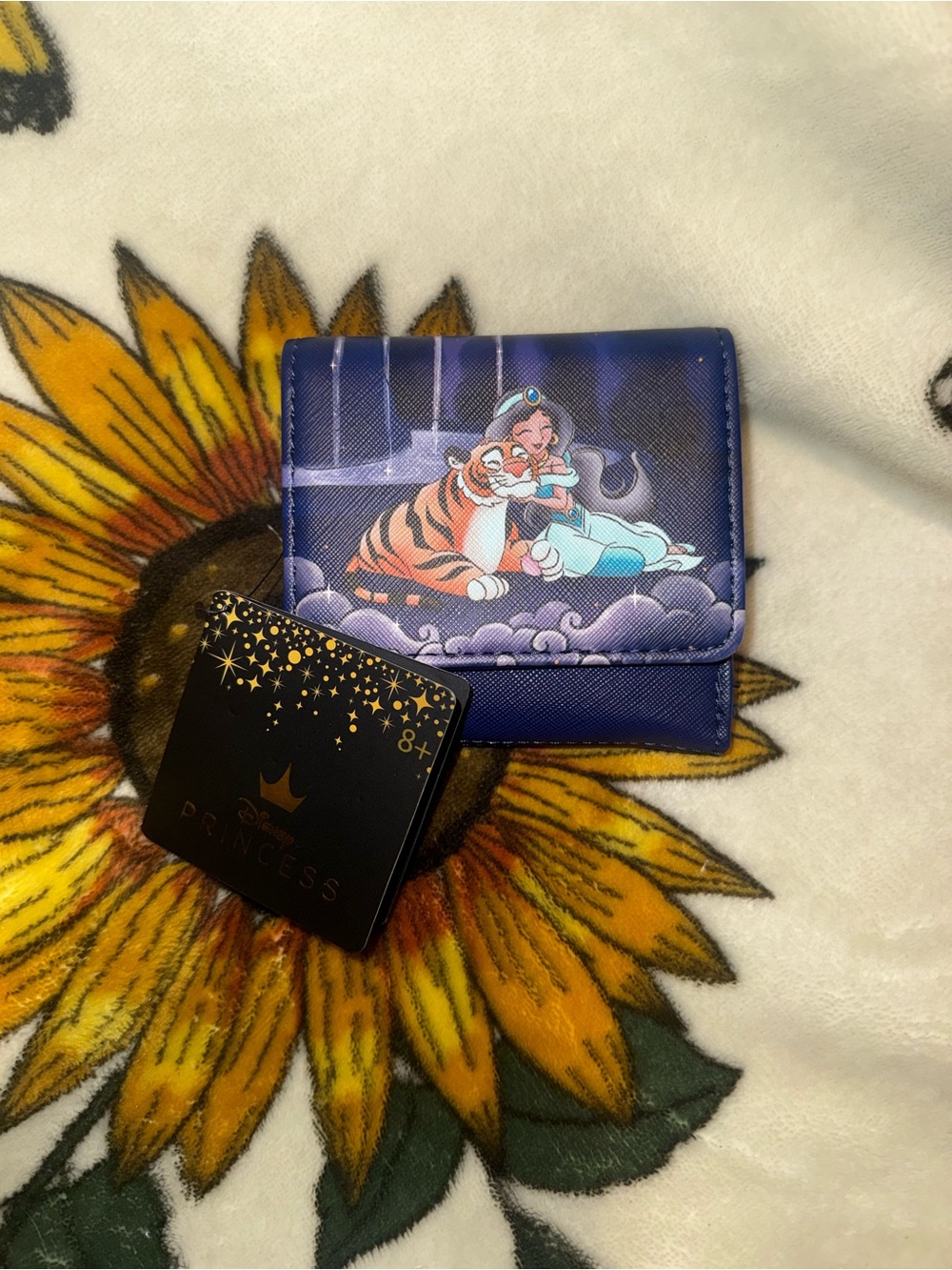 Loungefly Disney Princess Purple Blue Jasmine and Rajah Wallet